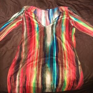 Multicolor Striped Women's Top
